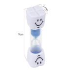 2 Minutes Smiling Face The Hourglass for Kids Toothbrush Timer Sand Clock, blue sand